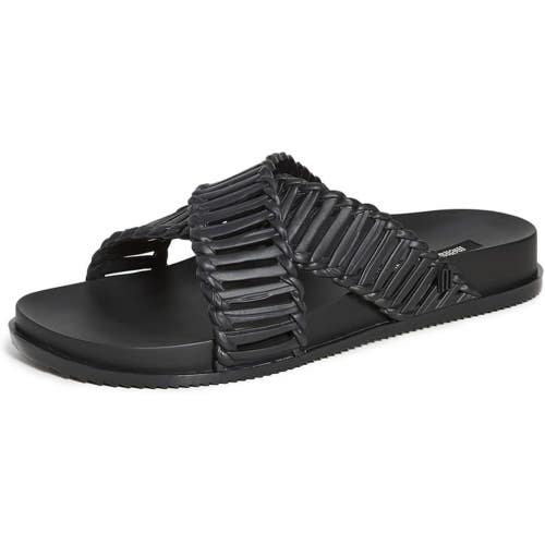 Melissa Cosmic II Salinas Sandals Women's US 6 Black Open Toe Slide JOBB1381