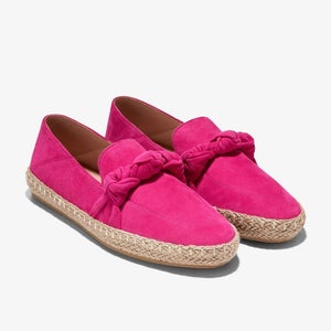 Cole Haan Cloudfeel Knotted W28162 Flats Women's US 6 Pink Espadrille ZAP748