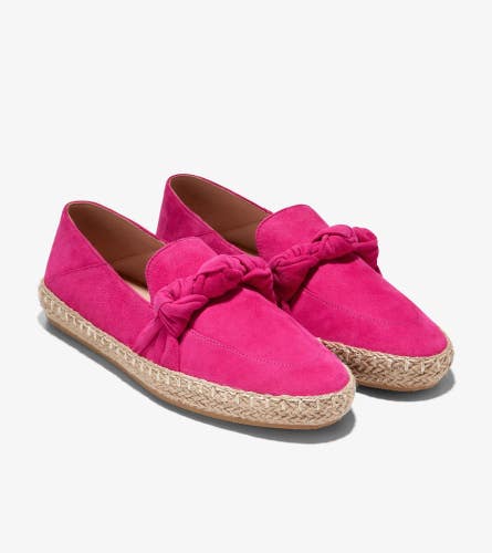 Cole Haan Cloudfeel Knotted W28162 Flats Women's US 6 Pink Espadrille ZAP748