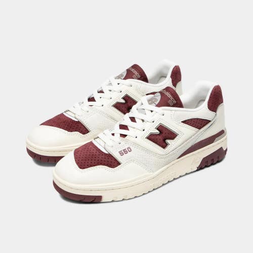 New Balance 550 BB550LEZ Sneaker Unisex 13 Sea Salt Red Lifestyle Shoes RHS6921