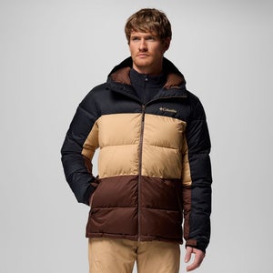 Columbia Slope Style Ski Jacket Men Small Black Insulated Hooded Full Zip JAX764