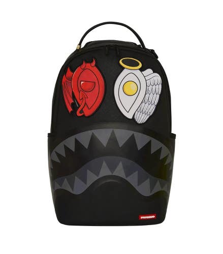 Sprayground Split Saint Removable 6 Eye Shark Backpack Unisex Black Multi SPR127