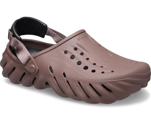 Crocs Echo 207937-0LF Clogs Men's US 9 Truffle Heel Strap Casual Shoes JAX701