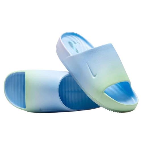 Nike Calm HJ8173-400 Sandals Women's Psychic Blue Lilac Slip-On Slide DWA3117