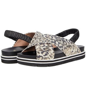 Linea Paolo Rhea Sandals Women's 6 Multicolor Leather Round Toe Slingback ZAP746