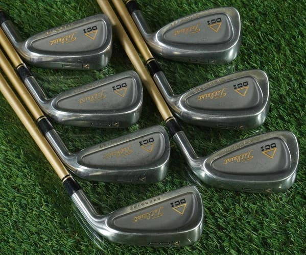 TITLEIST DCI OVERSIZE IRONS SET 3-PW(NO 5) TRI-SPEC A" SENIOR FLEX GRAPHITE RH