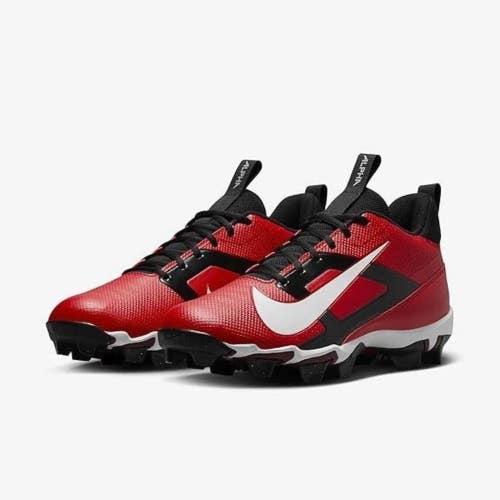 Nike Alpha Menace 4 Shark FN0028-600 Men's 11 Red White Football Cleats RHS6791