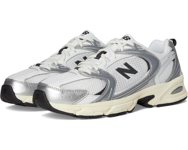 New Balance 530 U530ESA Sneakers Men's Silver Metallic Lifestyle Shoes DWA3321