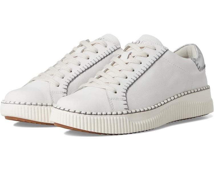Sofft Frazier Sneakers Women's US 8 White Leather Baseball Stitch Shoes RHS6799