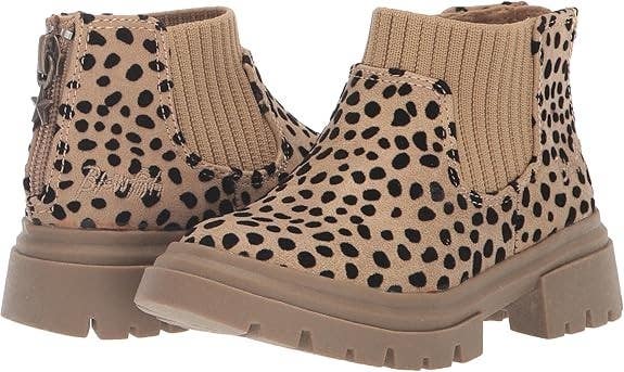 Blowfish Malibu Chassy-K BF-10301 Boot Girls Brown Leopard Print Chelsea RHS6908