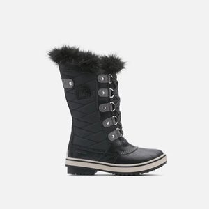 Sorel Tofino II 1690541-010 Kids 5 Black Faux Fur Waterproof Winter Boot RHS6800