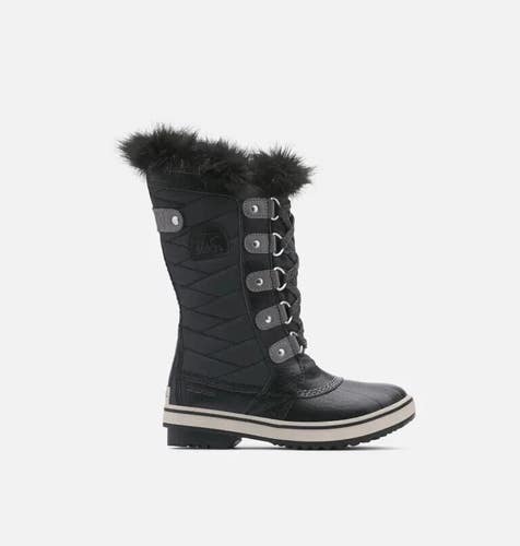 Sorel Tofino II 1690541-010 Kids 5 Black Faux Fur Waterproof Winter Boot RHS6800