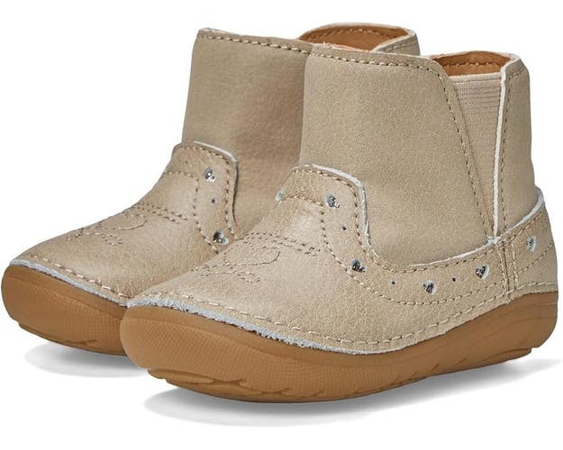 Stride Rite SM Gigi BG038501 Boots Toddlers 6M Brown Leather Memory Foam RHS6905