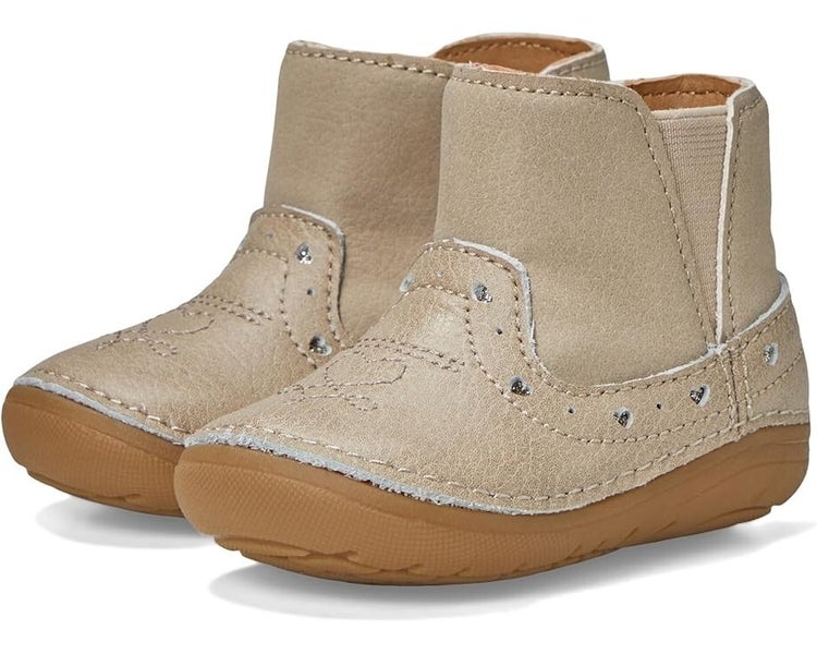 Stride Rite SM Gigi BG038501 Boots Toddlers 6M Brown Leather Memory Foam RHS6905