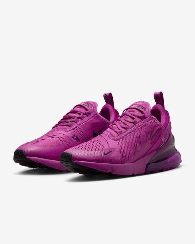 Nike Air Max 270 AH6789-501 Women's US 6 Purple Lace Up Lifestyle Shoes RHS6979