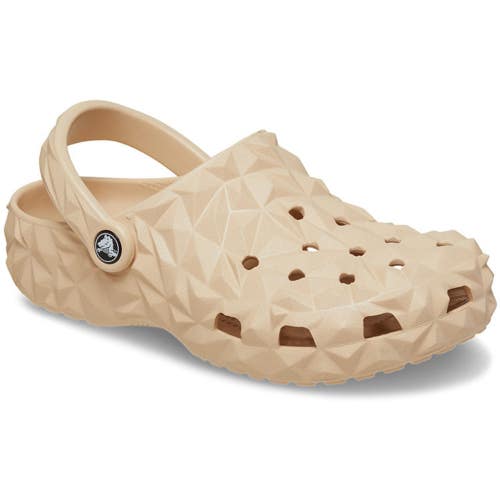 Crocs Classic Geometric 209563-2DS Clogs Unisex M7/W9 Beige Casual Shoes GBO1657