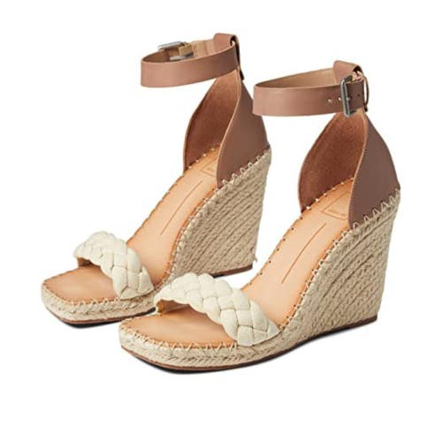 Dolce Vita Nilton Sandals Women's 9.5 Sandstone Braided Strap Espadrille ZAP725