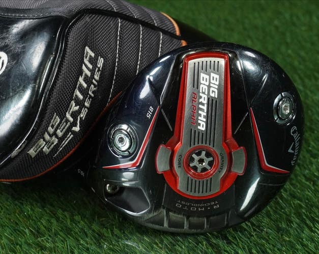 CALLAWAY BIG BERTHA ALPHA 815 10.5 DRIVER SPEEDER 565 REGULAR RH W/ HEADCOVER
