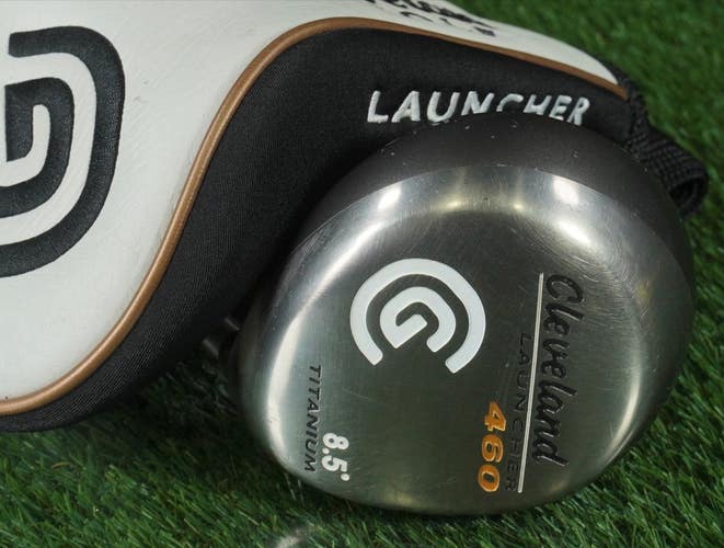 CLEVELAND LAUNCHER 460 8.5 DRIVER TITANUM GOLD 55G REGULAR FLEX RH W/ HEADCOVER