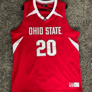 MENS OHIO STATE OSU BUCKEYES #20 BASKETBALL JERSEY SIZE XL