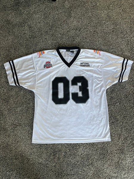 MENS OHIO STATE OSU BUCKEYES 2002-2003 NATIONAL CHAMPIONSHIP FOOTBALL JERSEY XL