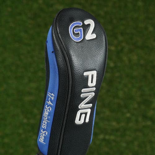 PING G2 FAIRWAY WOOD HEADCOVER 17-4 STAINLESS STEEL BLACK / BLUE ~ LOOK!!