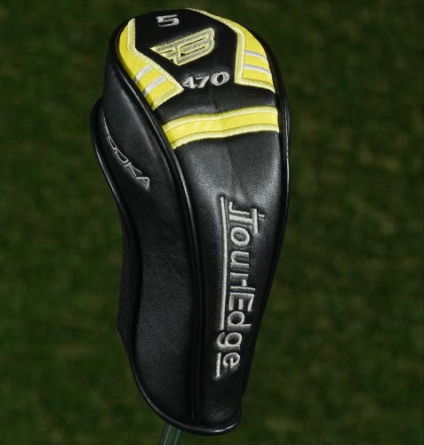 TOUR EDGE BAZOOKA 470 5 HYBRID HEADCOVER 5H BLACK / YELLOW ~ LOOK!!