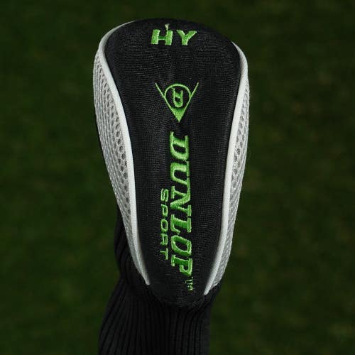 DUNLOP HYBRID HEADCOVER SOCK BLACK /  SILVER / GREEN ~ LOOK!!