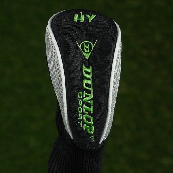 DUNLOP HYBRID HEADCOVER SOCK BLACK / SILVER / GREEN ~ LOOK!!