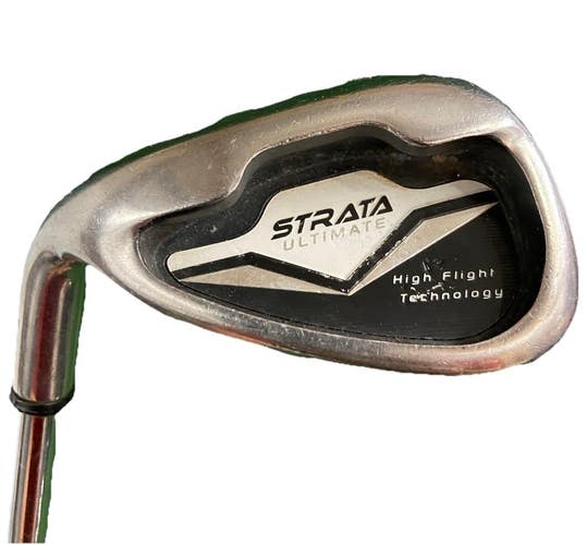 Strata Ultimate High Flight Pitching Wedge LH Men's Stiff Steel 35" New Mid Grip