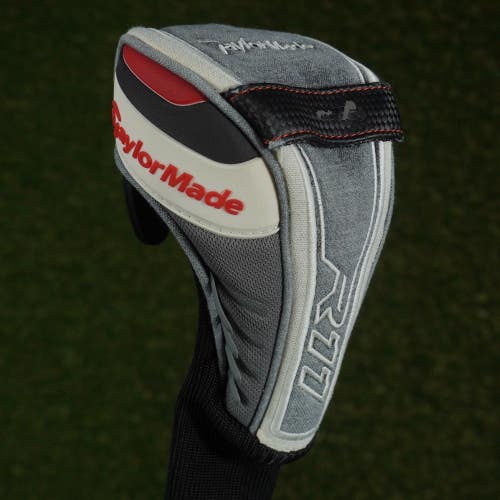 TAYLORMADE R11 FAIRWAY WOOD HEADCOVER SOCK GRAY / WHITE / RED CHANGEABLE #'S