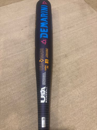 2026 DeMarini Voodoo One Alloy USABat Certified Bat (-5) 27 oz 32" (Used)