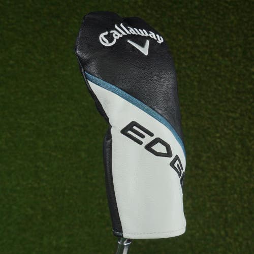 CALLAWAY EDGE FAIRWAY WOOD HEADCOVER BLACK / WHITE / BLUE CHNAGEABLE #'S ~ LOOK!