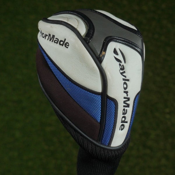 TAYLORMADE SLDR FAIRWAY WOOD HEADCOVER WHITE / BLACK / BLUE CHANGEABLE #'S