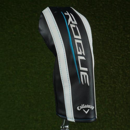 CALLAWAY ROGUE FAIRWAY WOOD HEADCOVER BLACK / WHITE / BLUE ~ LOOK!!