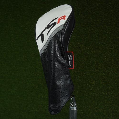 TITLEIST TSR FAIRWAY WOOD HEADCOVER BLACK / WHITE / RED CHNAGEABLE #'S ~ LOOK!!