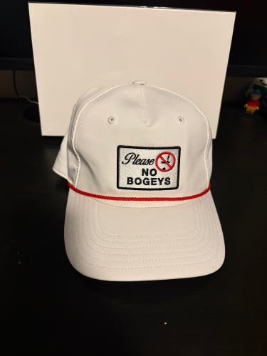 White Adult Unisex One Size Fits All Adidas Hat (New)