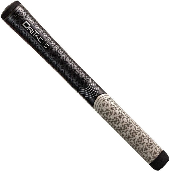 Winn Dri-Tac LT Golf Grip (Midsize, Black/Gray, 6LTDT-BKG) NEW