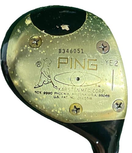 Ping Eye2 Karsten Driver Black Dot RH ZZ Lite Stiff Steel 43 Dylagrip Nice Cover