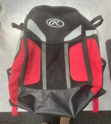 Used Rawlings BACKPACK BB/SB Player Backpack Black 11497-S000154628
