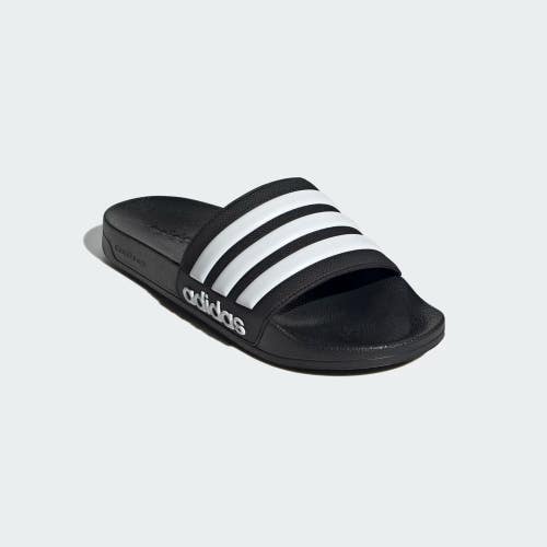 Adidas Adilette GZ5922 Sandals Women's US 10 Black White Slip-On Slide GBO1626