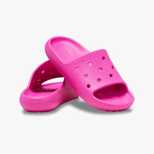 Crocs Classic Slide V2 209422-6UB Sandals Kids 3 Pink Open Toe Slip On GBO1670