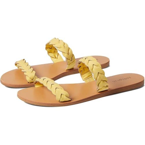 Indigo Rd. Plum Sandals Women's US 7.5 Yellow Open Toe Slip On Flat JOBB495