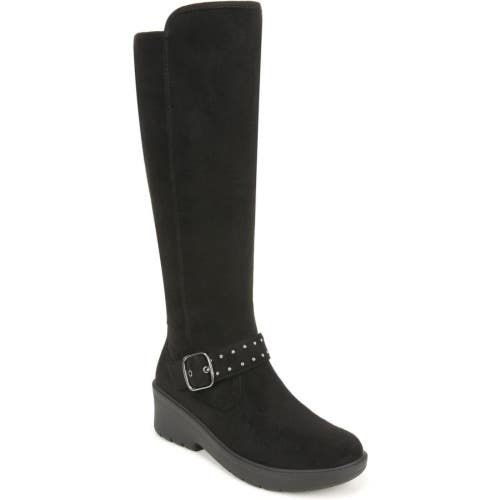 Bzees Brandy 2 I7221F1001 Boots Women's 8.5 Black Faux Suede Knee-High LION1012