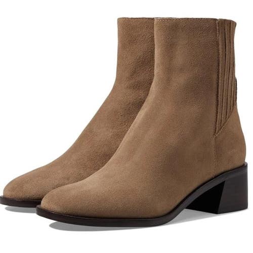 Dolce Vita Linny H2O Boots Womens 6 Brown Leather Round Toe Ankle Bootie RHS6812