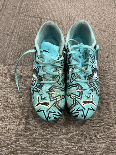 Used Puma SOCCER CLEATS Soccer Cleats Carolina Blue Junior 04.5 11614-S000228251