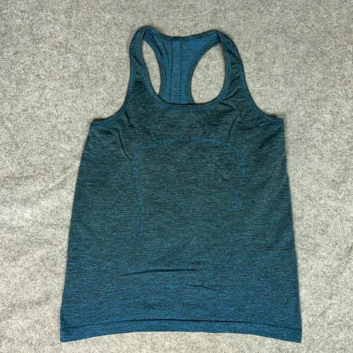 Lululemon Tank Top Womens 8 Blue Swiftly Tech Athletic Yoga Gym Workout Sports