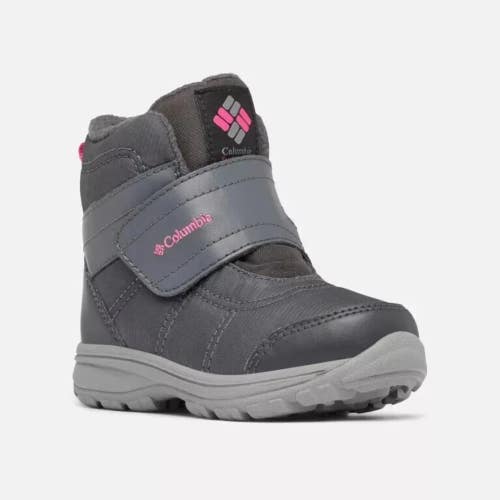 Columbia Fairbanks BC0674-053 Snow Boots Toddlers Gray Omni-Heat Ankle GBNC1603