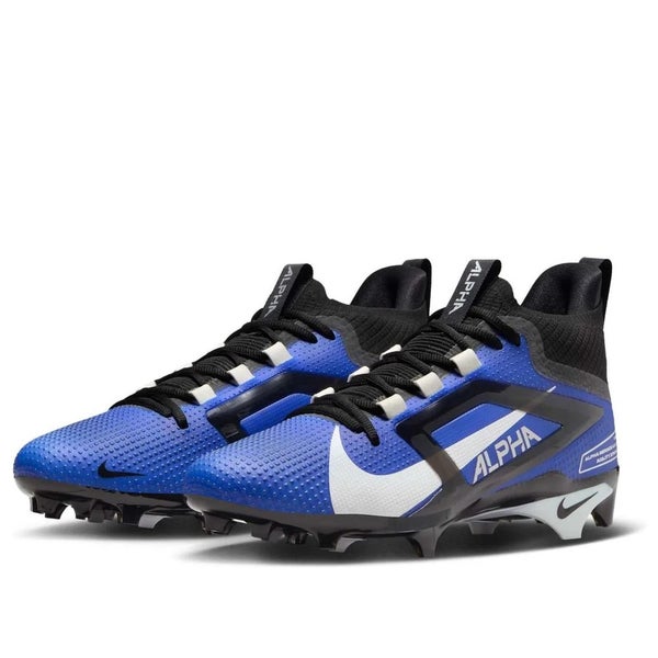 Nike Alpha Menace 4 Elite FD7036-400 Men's Bright Blue Football Cleats GBNC1530