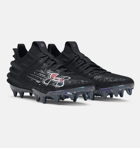 Under Armour Blur Smoke Suede 2.0 MC 3027978-001 Men 14 Football Cleats GBNC1595